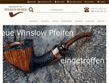 Tablet Screenshot of pfeifen-huber.de